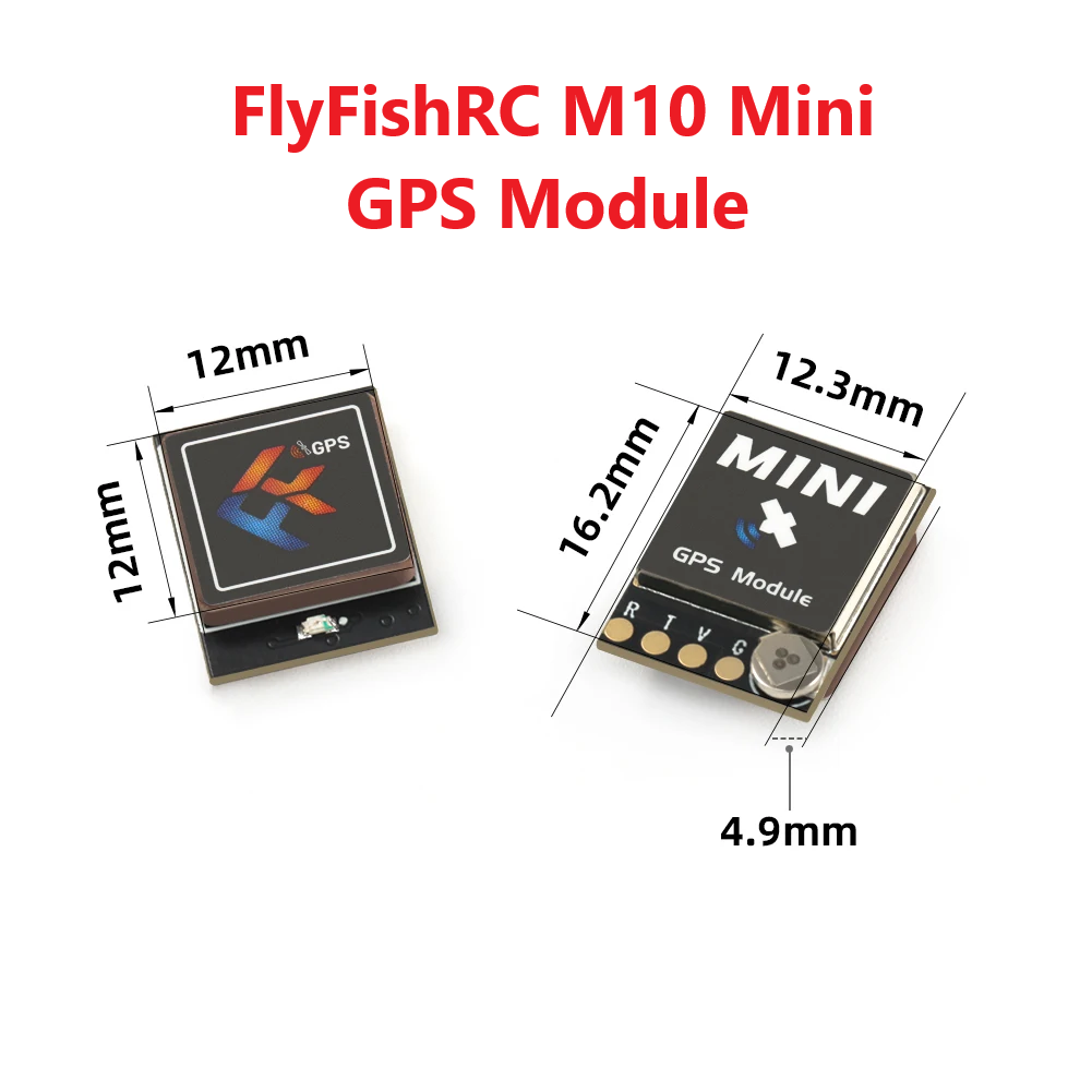 Drone Kit Long Range - Мини-GPS-модуль FlyFishRC M10, встроенная керамическая антенна
