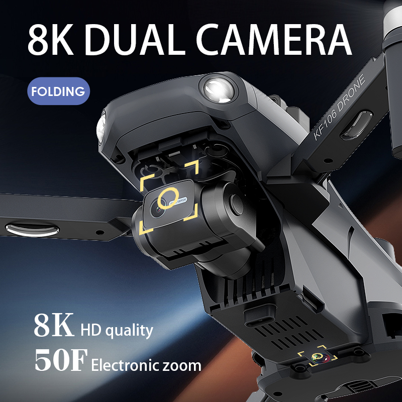 2022 НОВЫЙ KF106 Max Drone 8K  – обзор и цена Drone Kit Professional